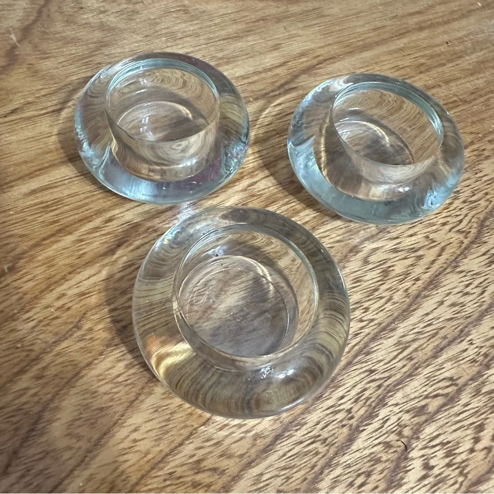Glass Candle Votive Holder Trinket